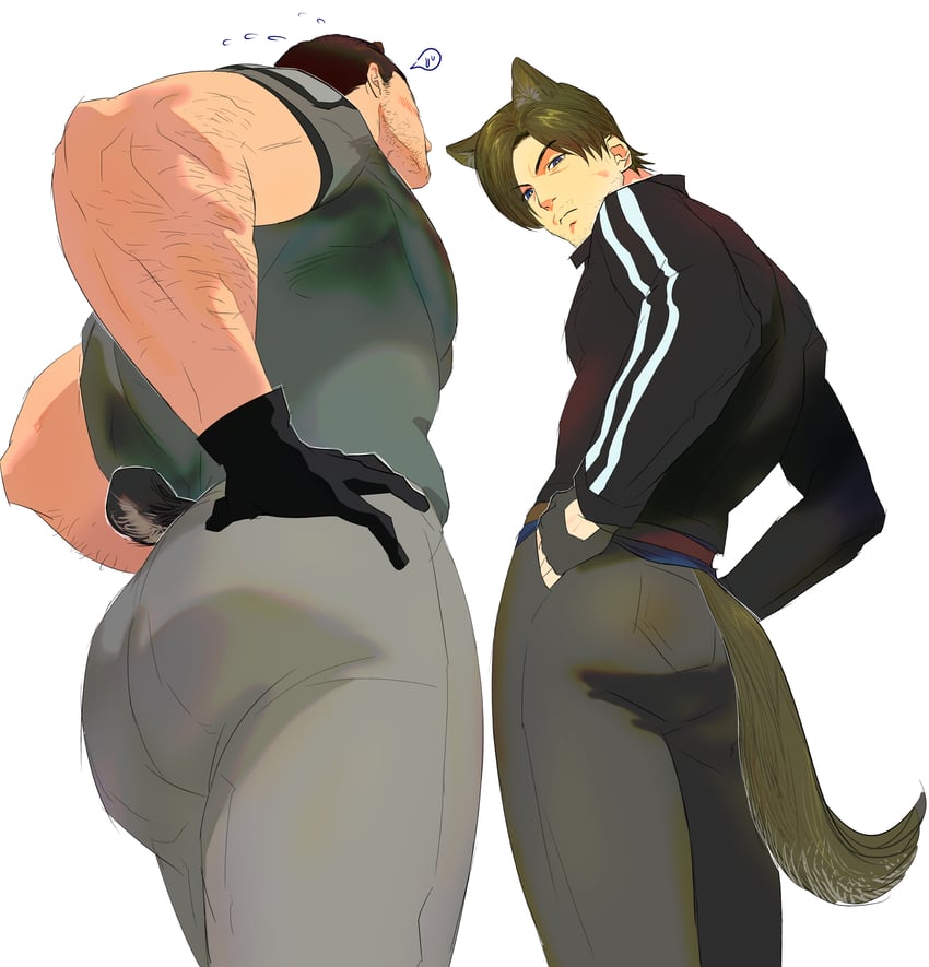 leon s. kennedy and chris redfield (resident evil and 1 more) drawn by 123456dyom