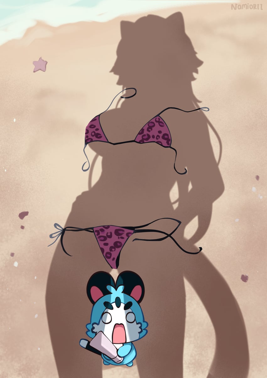 raora panthera and chattino (hololive and 1 more) drawn by namiorii