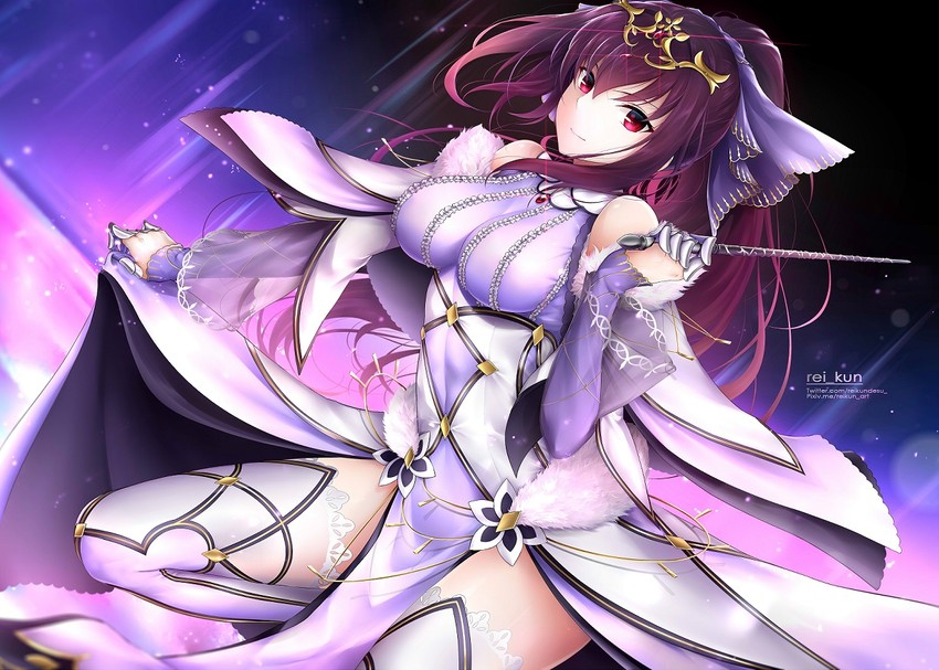 scathach and scathach skadi (fate and 1 more) drawn by rei_kun