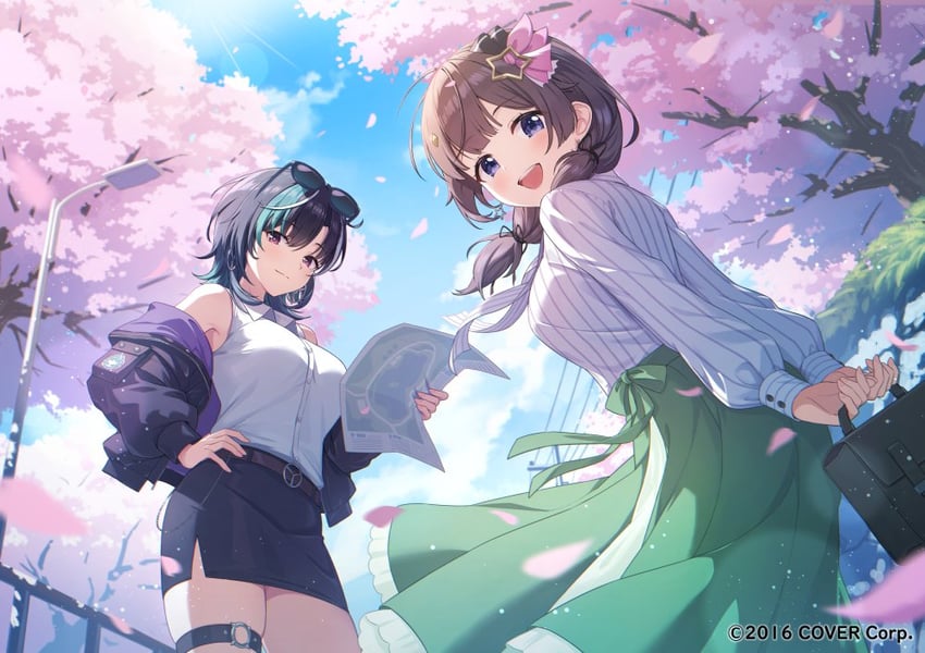tokino sora and rindo chihaya (hololive and 1 more) drawn by tokisaka_makoto