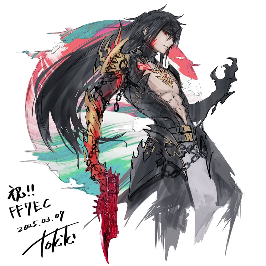 vincent valentine (final fantasy and 2 more) drawn by tokiki_(tomok1)