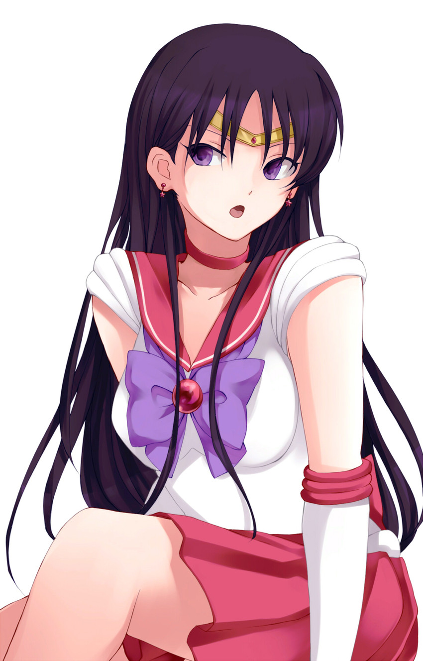 hino rei and sailor mars (bishoujo senshi sailor moon) drawn by surumeri_(baneiro)