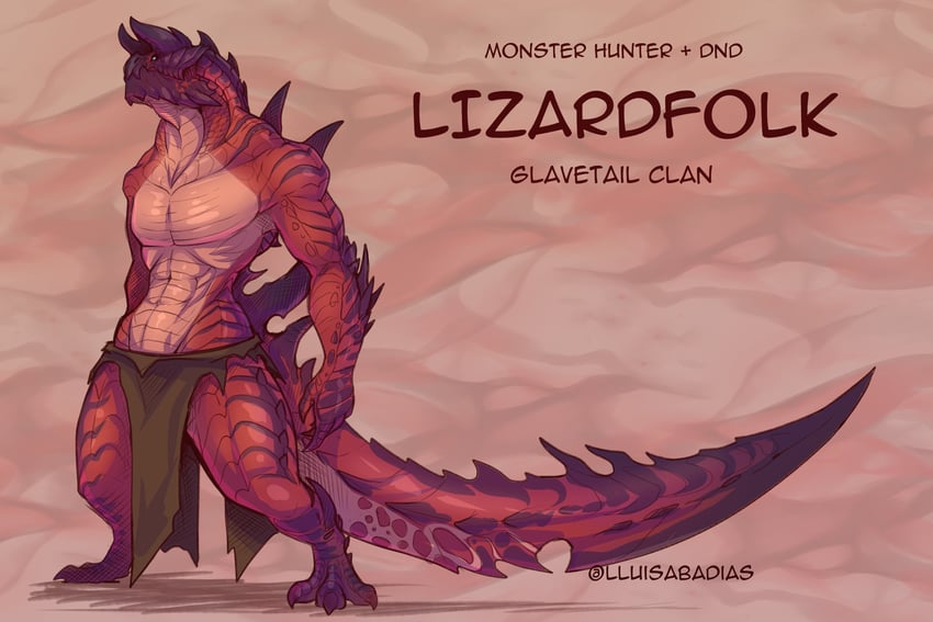 glavenus (monster hunter and 1 more) drawn by lluisabadias