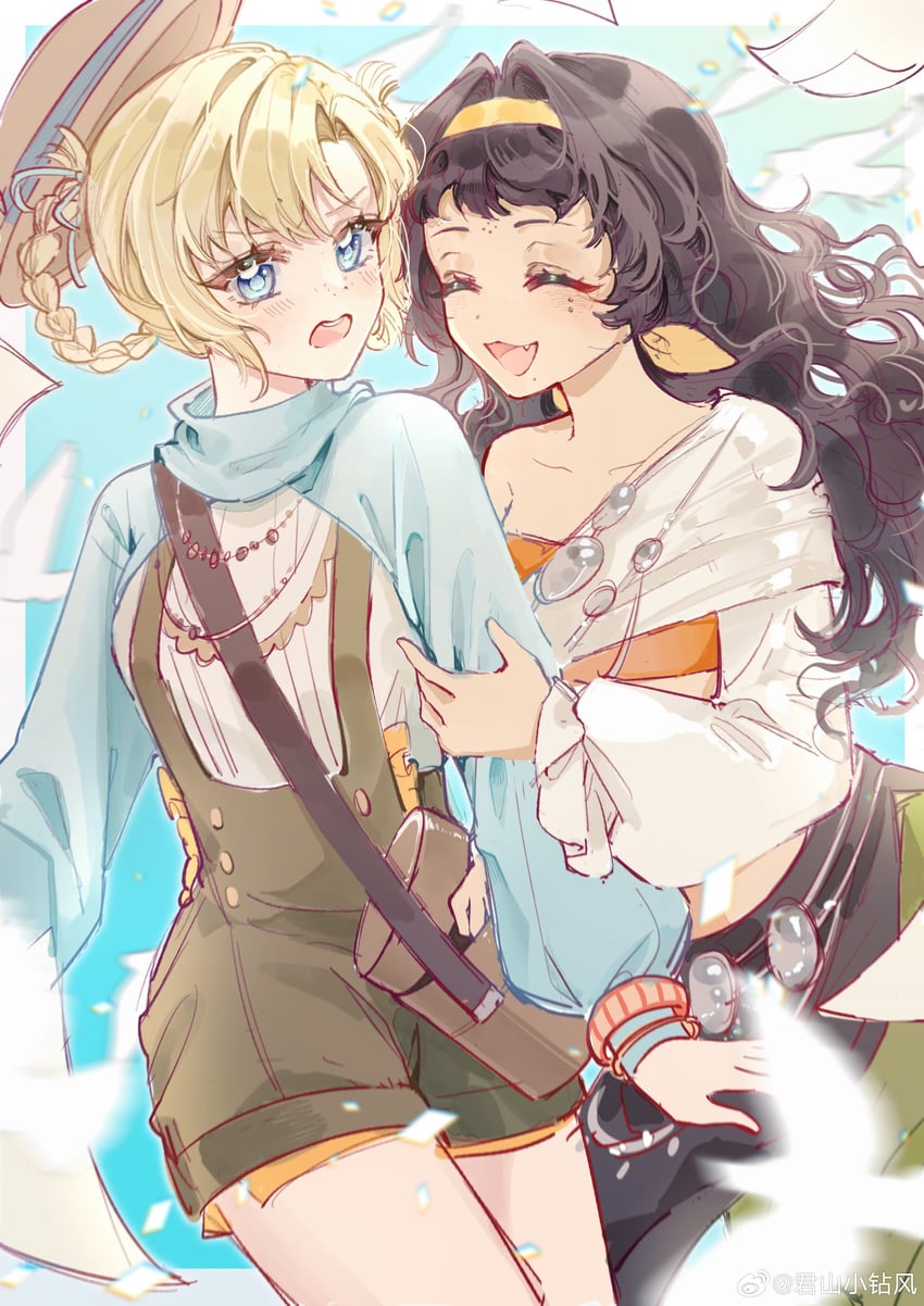 matilda bouanich and kanjira (reverse:1999) drawn by chuanhe_duanduanzi