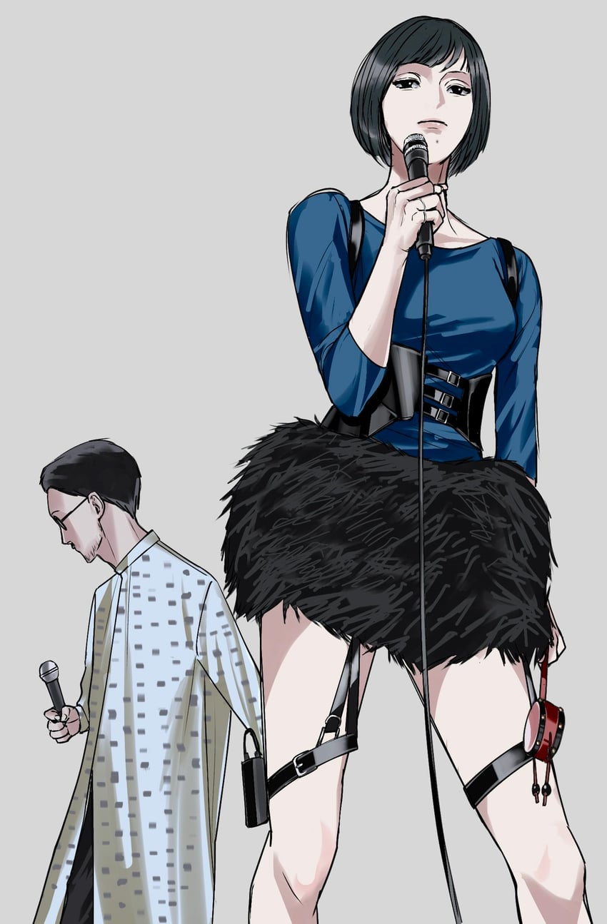 shiina ringo and nagaoka ryosuke (real life) drawn by amikoiiko