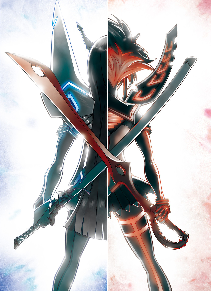 matoi ryuuko, senketsu, kiryuuin satsuki, and junketsu (kill la kill) drawn by miyazawa0509