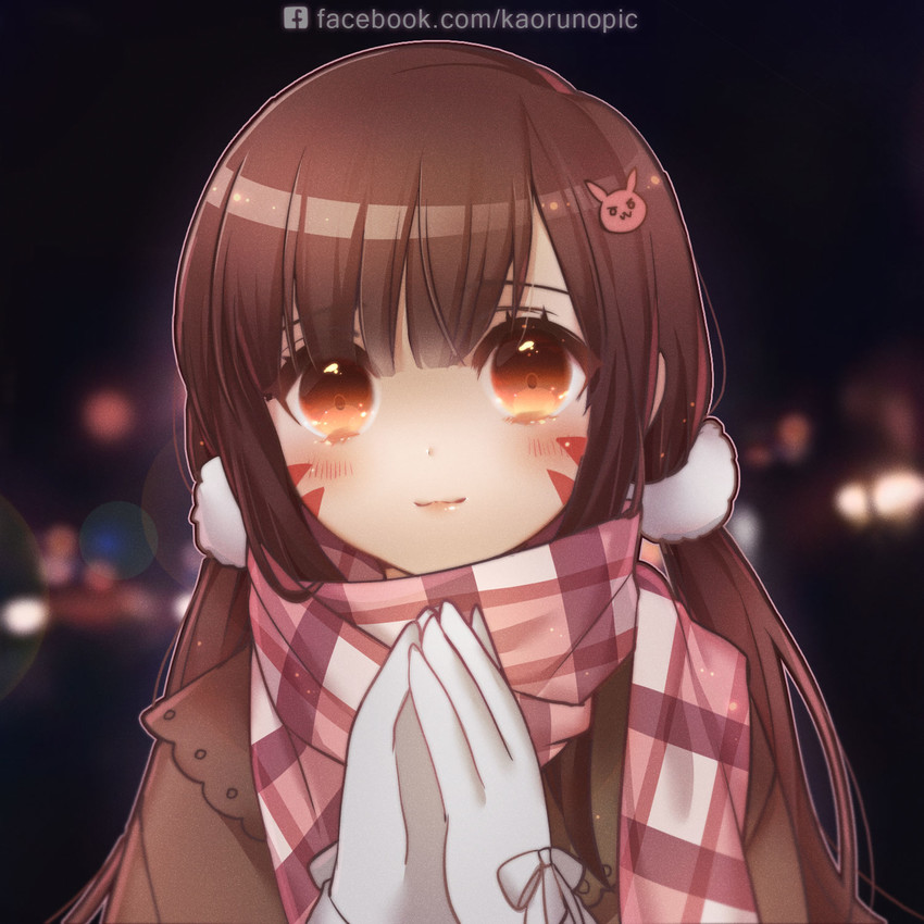 d.va (overwatch and 1 more) drawn by kaoruru_(sakuno2911)