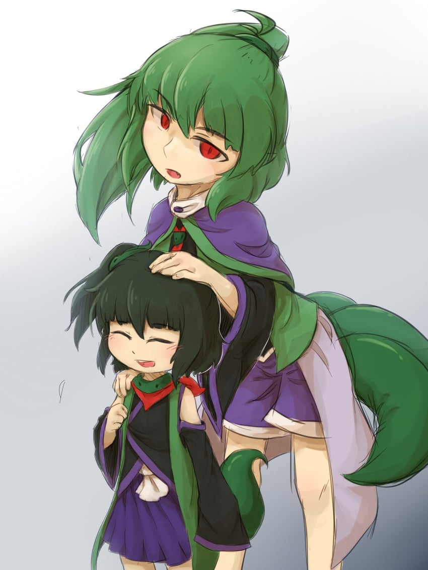adagumo no saragimaru and adagumo no yaorochi (len'en) drawn by yuejiao_tuan