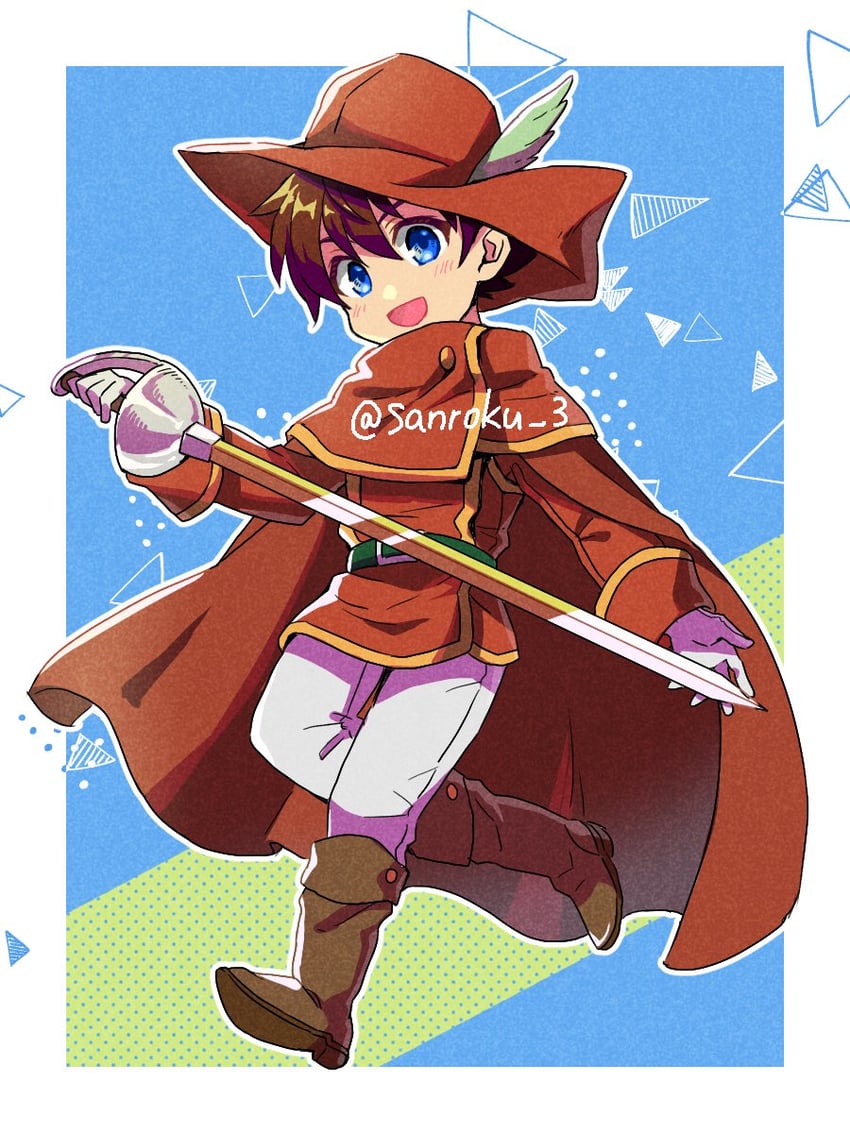 bartz klauser and red mage (final fantasy and 1 more) drawn by sanroku_3