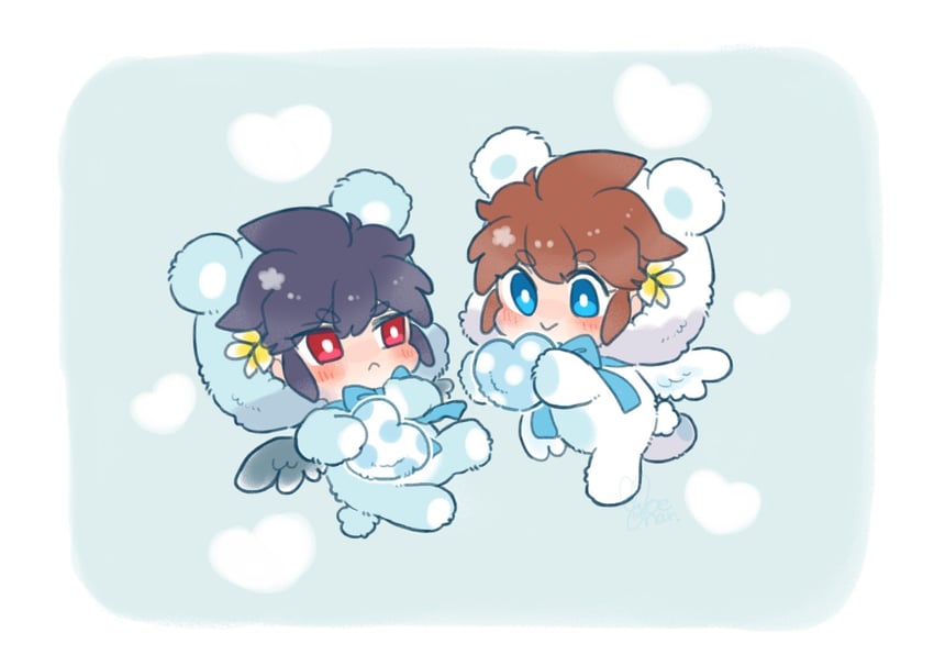 pit and dark pit (kid icarus and 1 more) drawn by moechar0426
