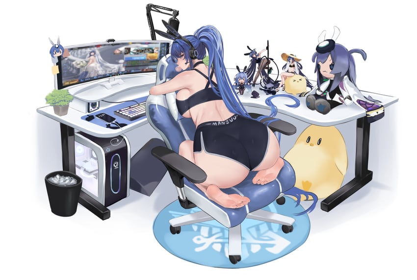manjuu and new jersey (azur lane) drawn by chiyu1182