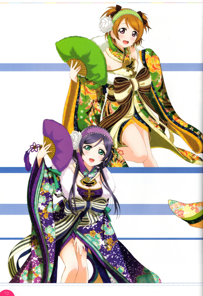 tojo nozomi and koizumi hanayo (love live! and 2 more)