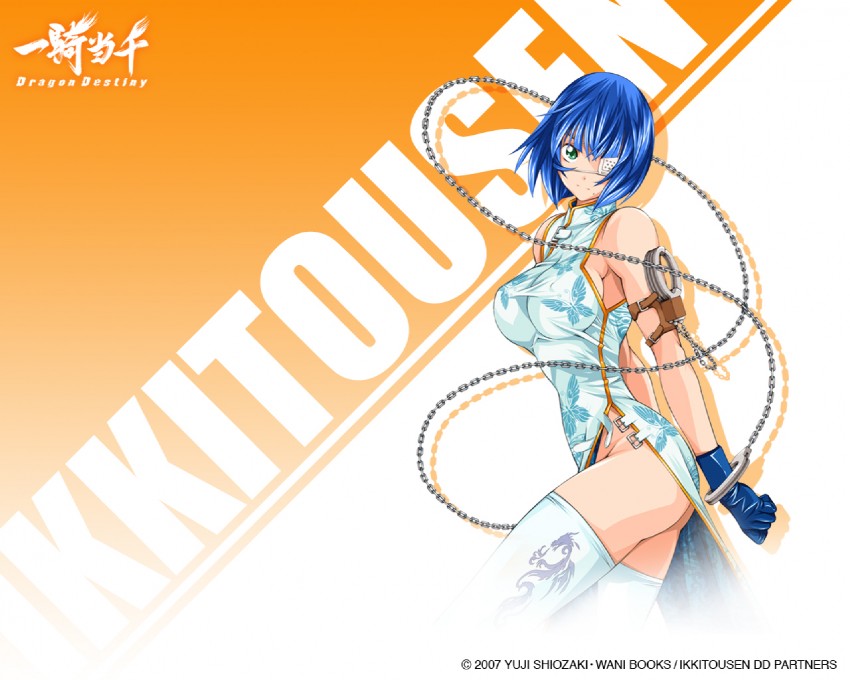 ryomou shimei (ikkitousen and 1 more) drawn by shiozaki_yuji