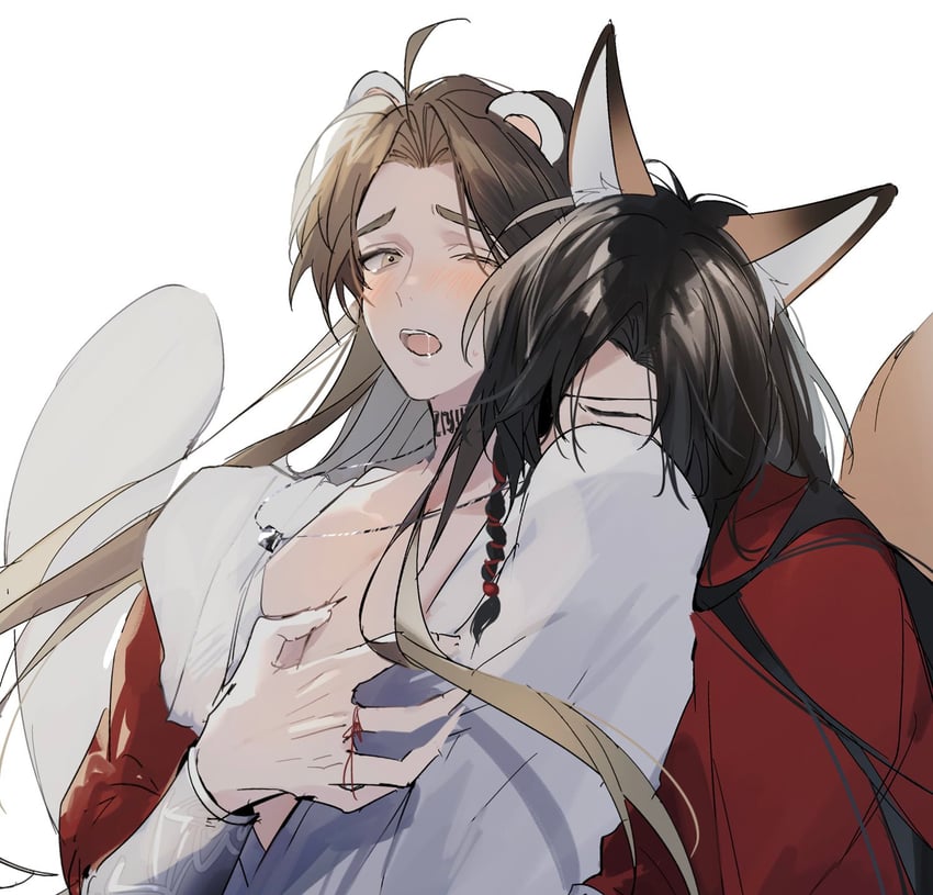 xie lian and hua cheng (tianguan cifu) drawn by manjuyawaraka