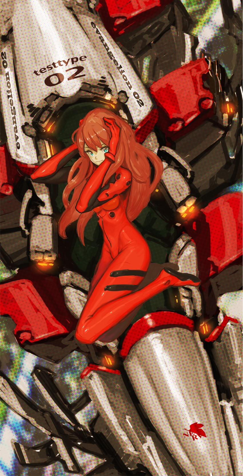 souryuu asuka langley (neon genesis evangelion) drawn by saitou_masatsugu