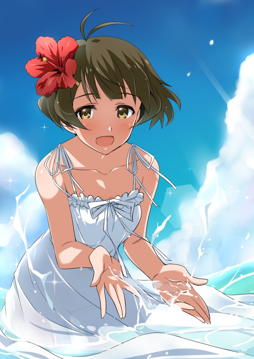 akizuki ryo (idolmaster and 1 more) drawn by tokiani