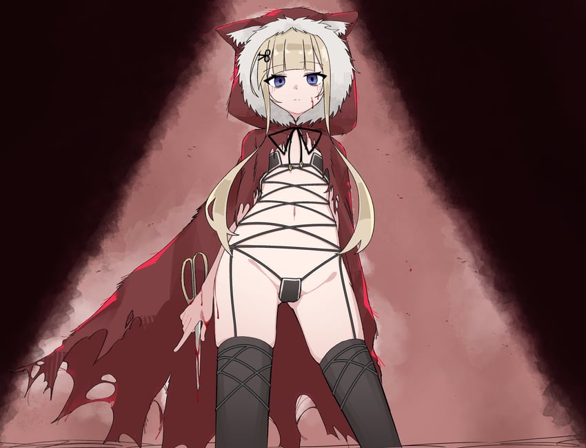 amanogawa shiina and red hood (phase connect and 2 more) drawn by lyrinne