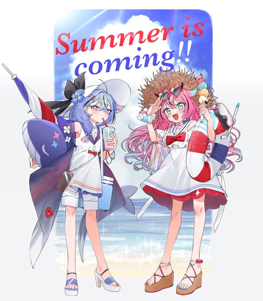 meika hime and meika mikoto (vocaloid) drawn by yoshino_ns