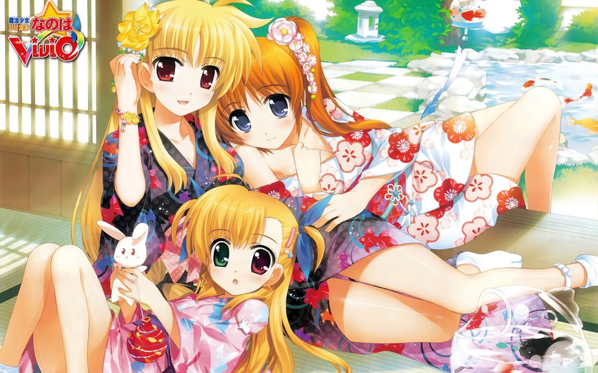 fate testarossa, takamachi nanoha, vivio, and sacred heart (lyrical nanoha and 1 more)