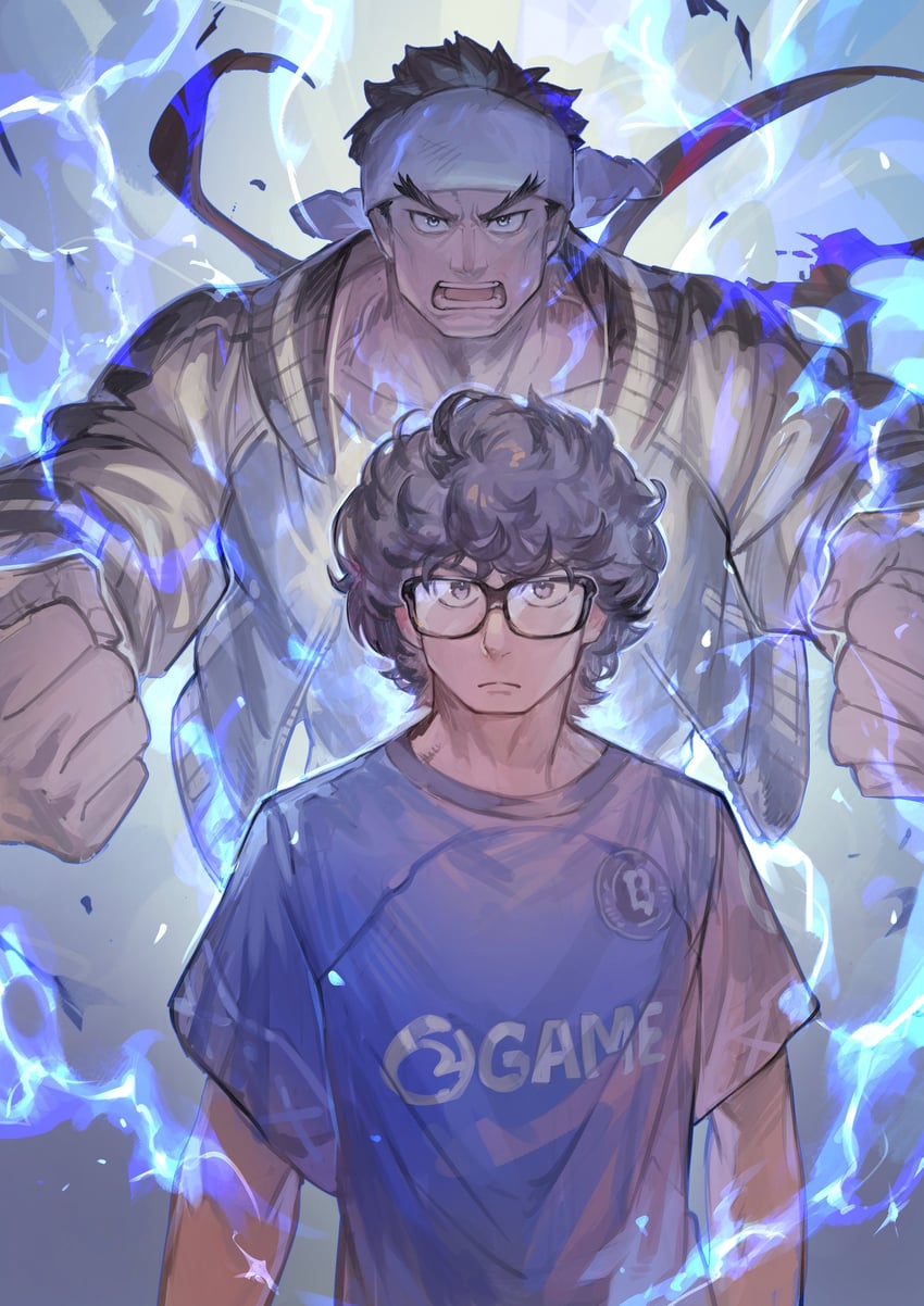 ryu and blaz (street fighter and 2 more) drawn by tapioka_chaso