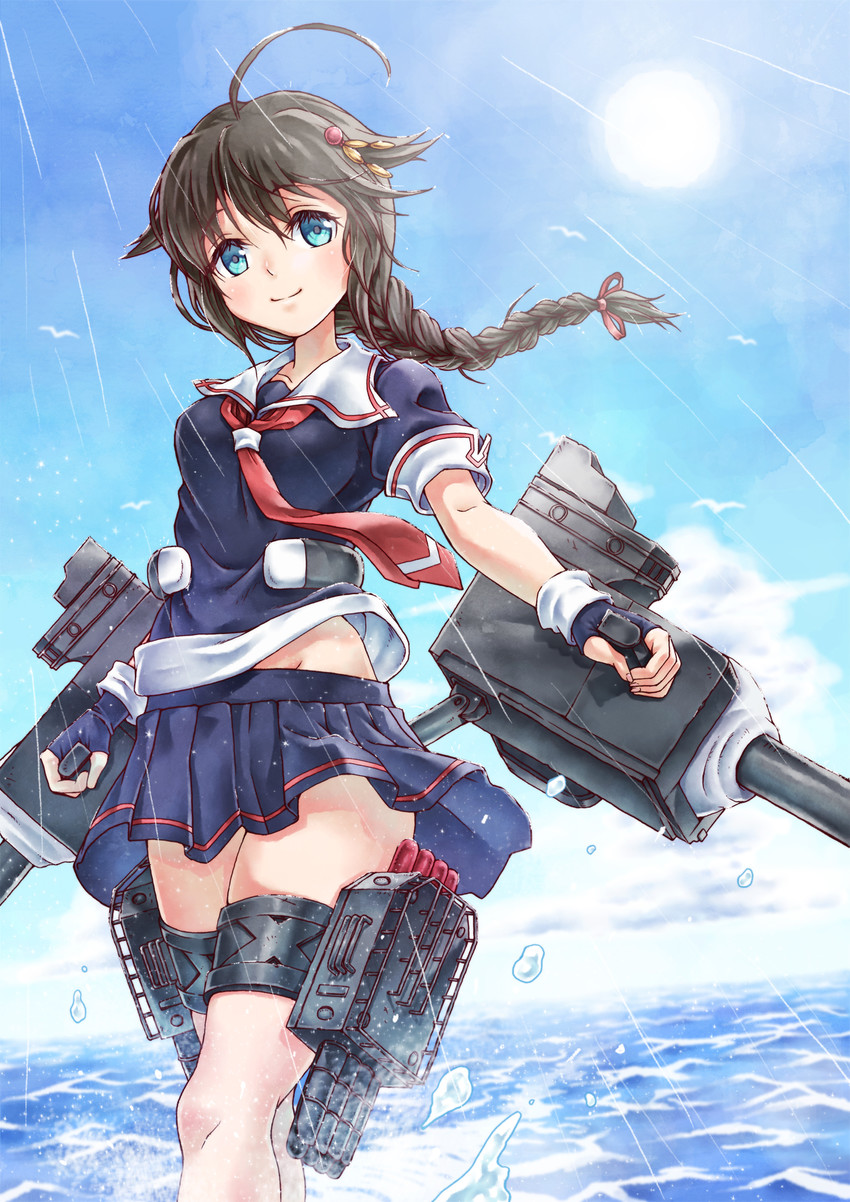 shigure and shigure kai ni (kantai collection) drawn by sho_(sumika)