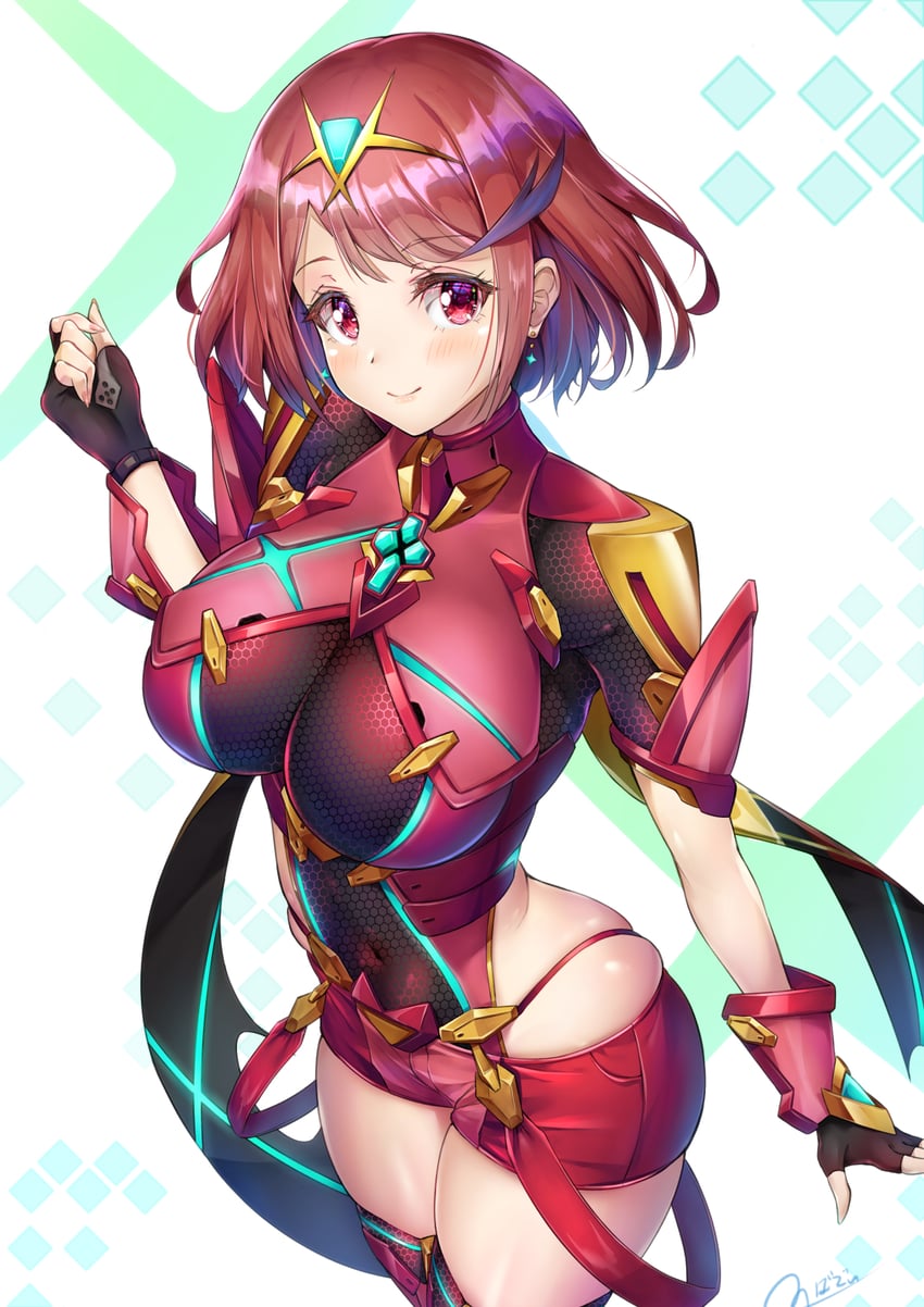 pyra (xenoblade chronicles and 1 more) drawn by novady