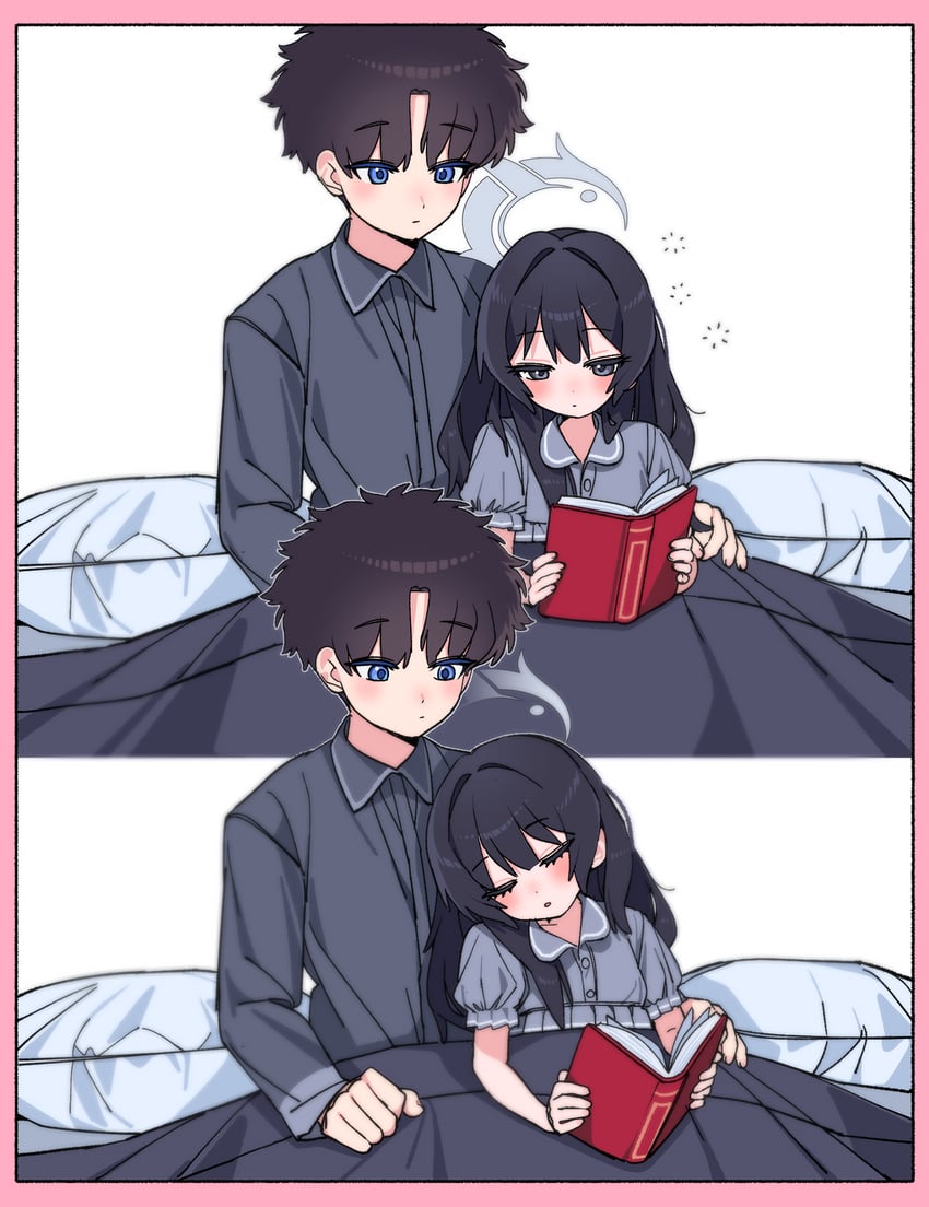 sensei and kisaki (blue archive and 1 more) drawn by je_o_mo