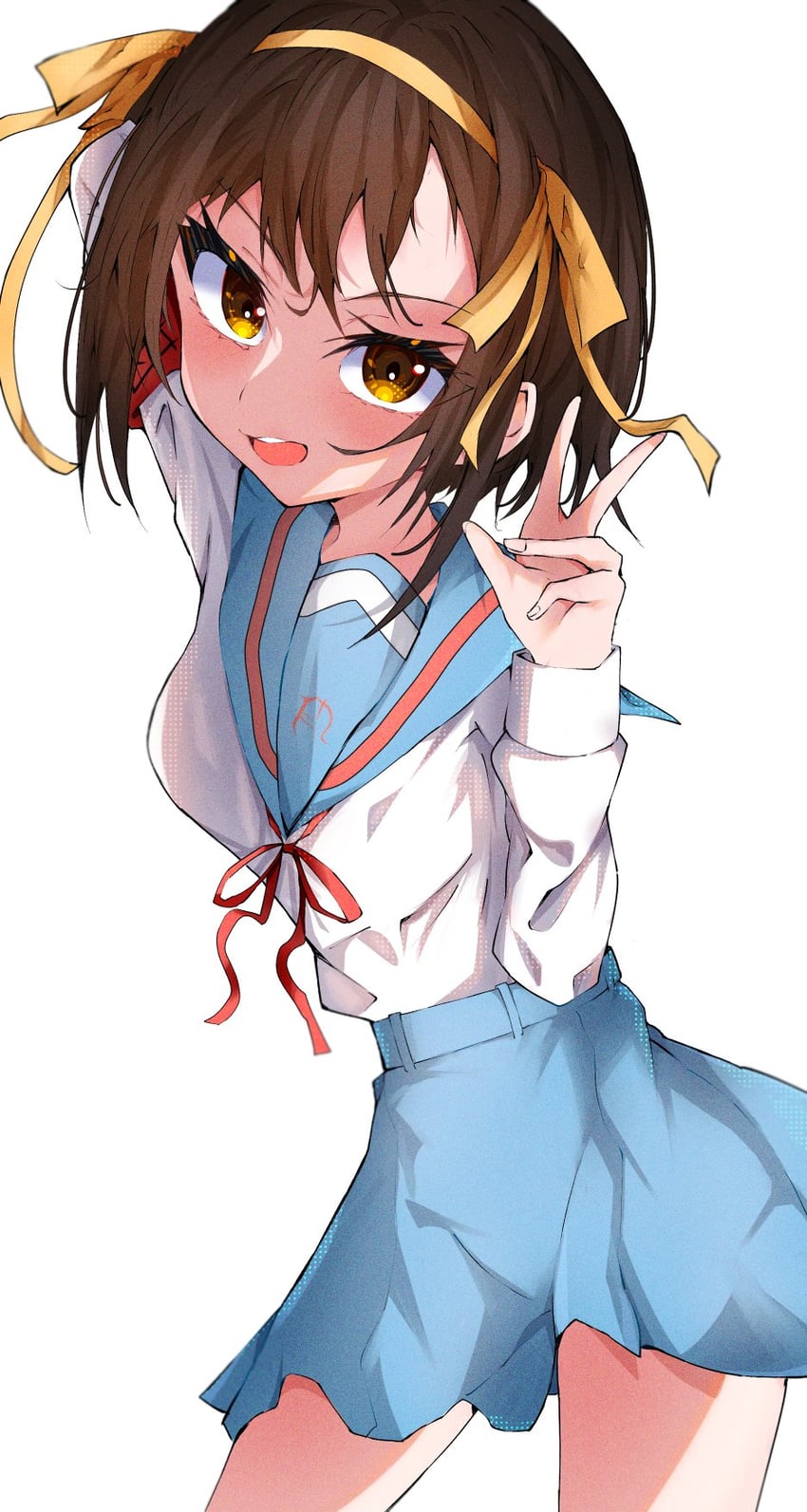 suzumiya haruhi (suzumiya haruhi no yuuutsu) drawn by sakiya_(sak1_01)