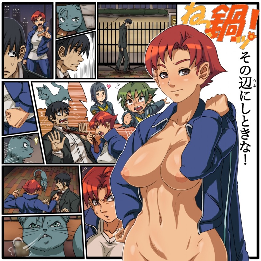 tokoharu hinata, matatabi kaoru, and kamiya enoko (original) drawn by fushisha_o