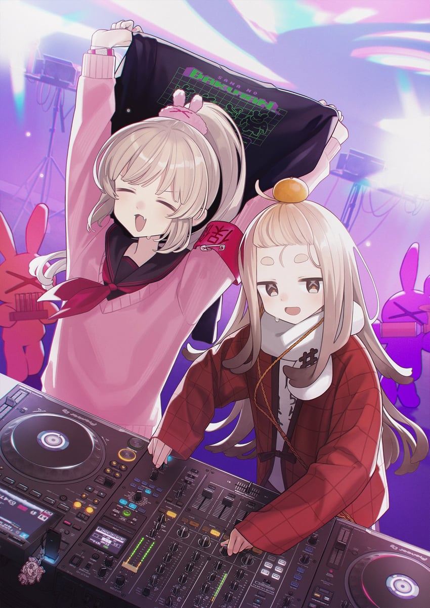 natori sana and saigou r irori (sana channel) drawn by astg