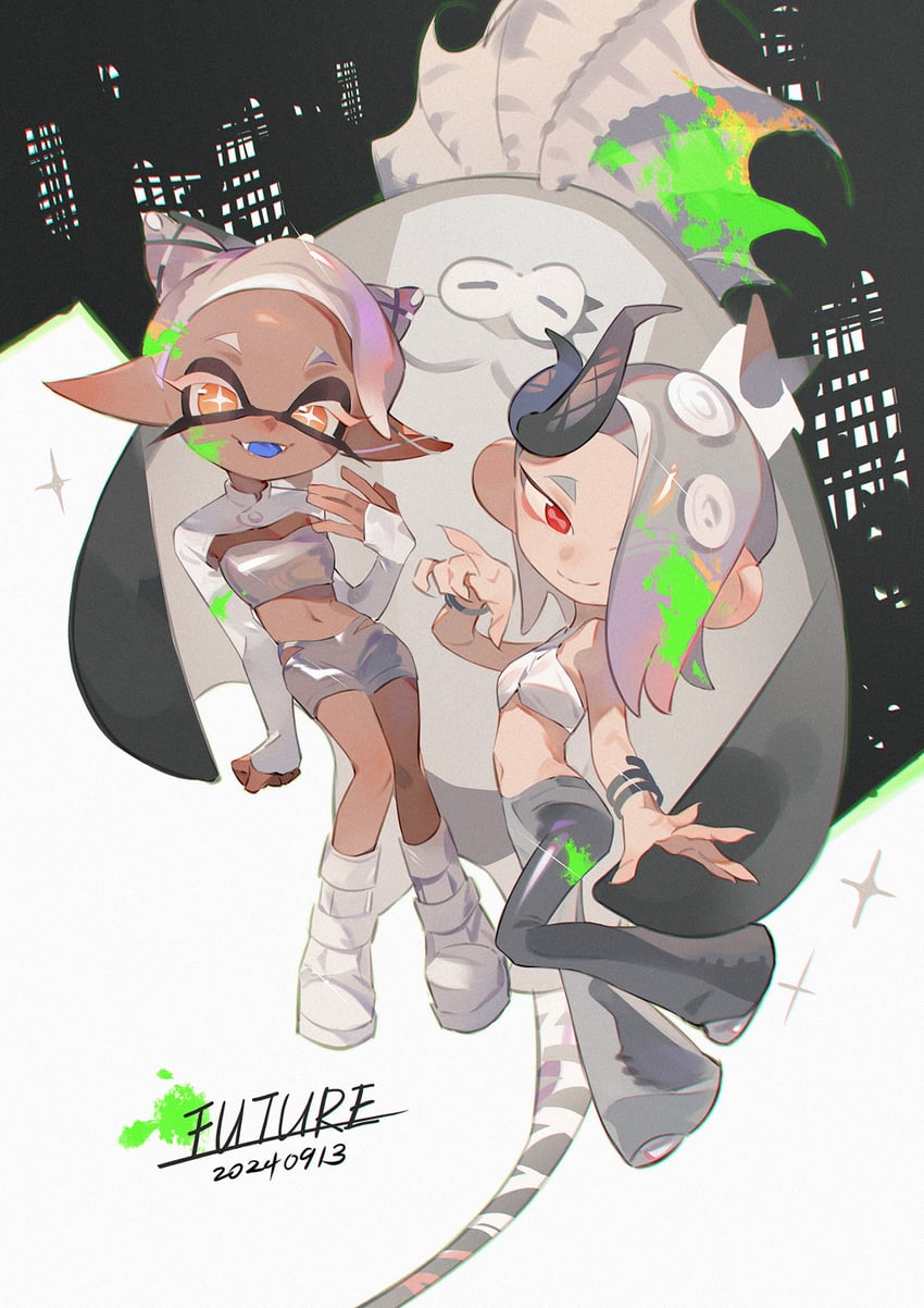 shiver, frye, and big man (splatoon and 1 more) drawn by towo_nita