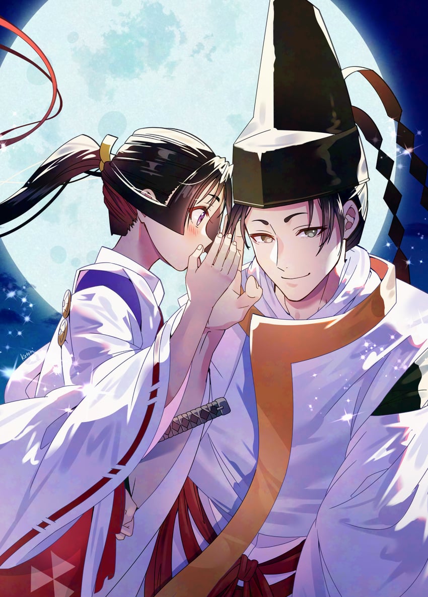 houjou tokiyuki and suwa yorishige (nige jouzu no wakagimi) drawn by piyopuni0521