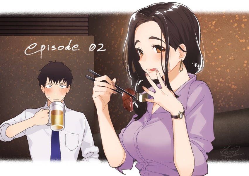 gotou airi and yoshida (hige wo soru. soshite joshikousei wo hirou.) drawn by booota