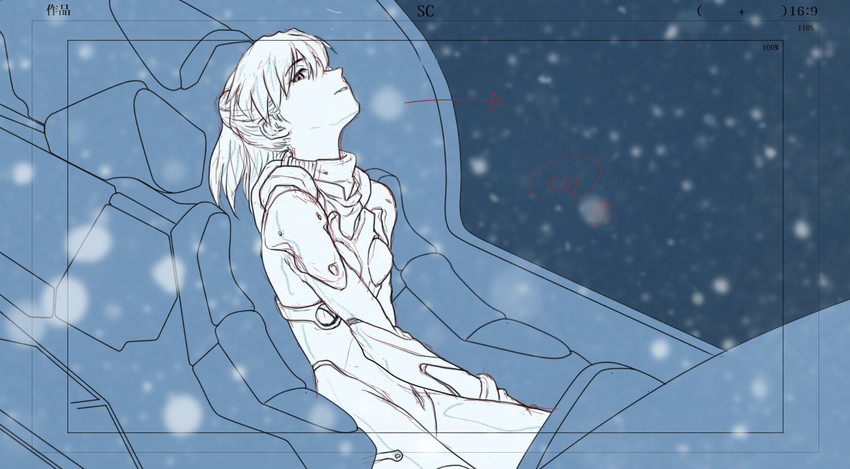 souryuu asuka langley (neon genesis evangelion) drawn by meguro_fukuzou