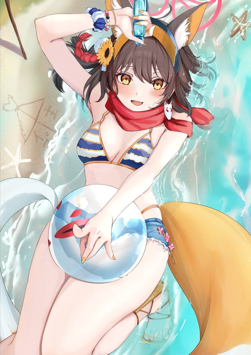 izuna (blue archive) drawn by cafenami