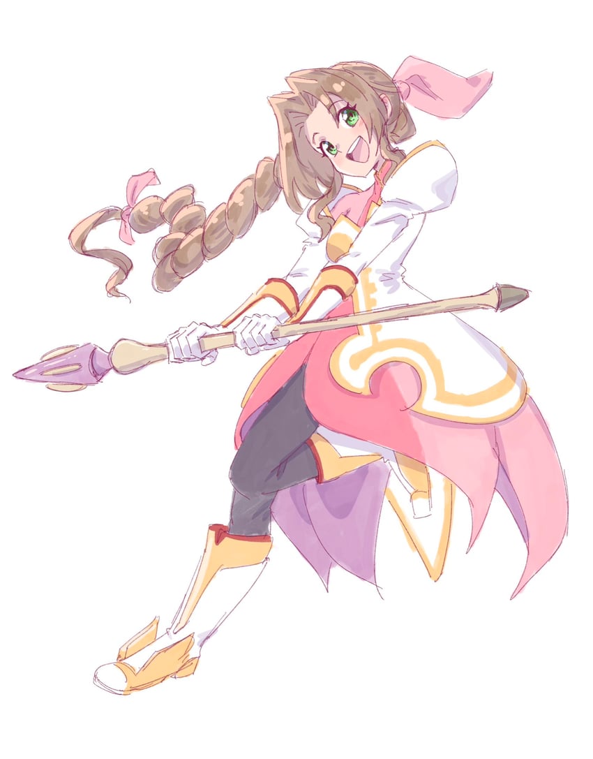 aerith gainsborough and estellise sidos heurassein (final fantasy and 3 more) drawn by bervens12