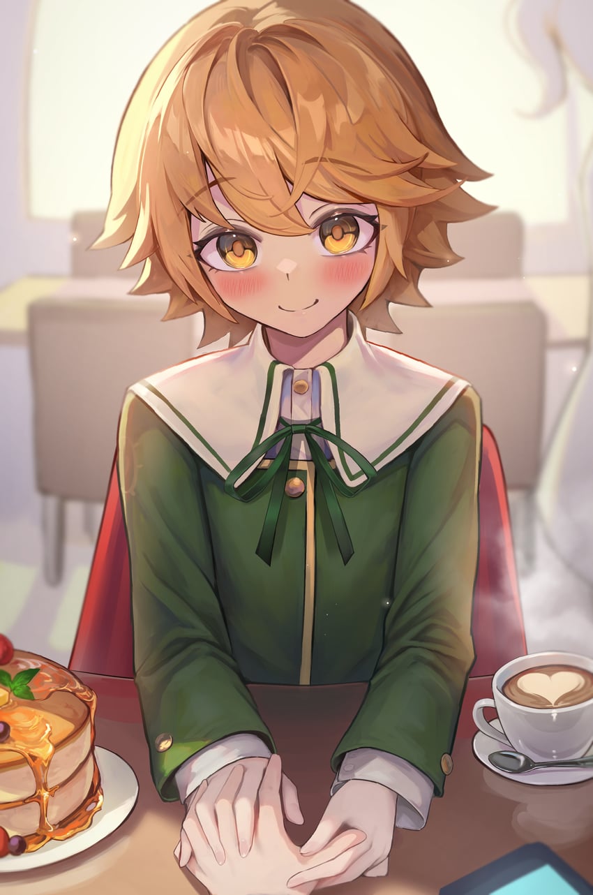 fujisaki chihiro (danganronpa and 1 more) drawn by hakusyokuto