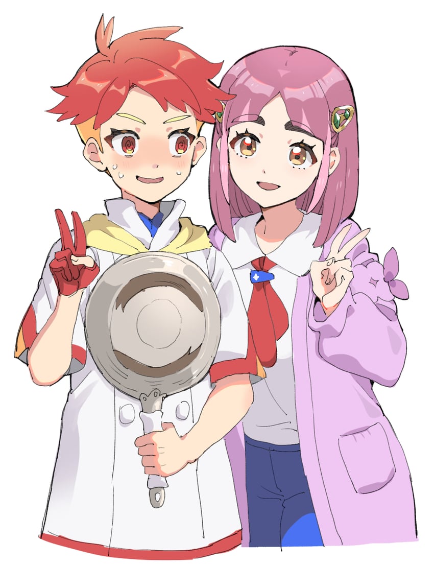 lacey and crispin (pokemon and 1 more) drawn by dede_(qwea_00000)