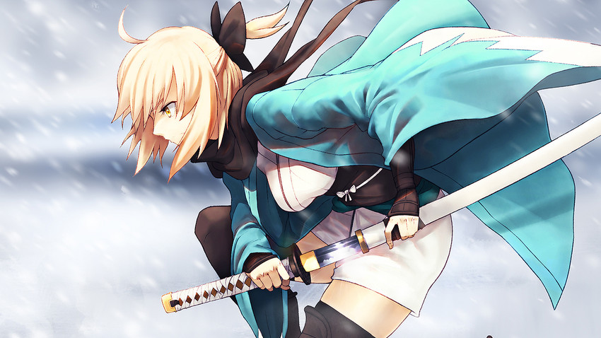 okita souji (fate and 1 more) drawn by srsojiro