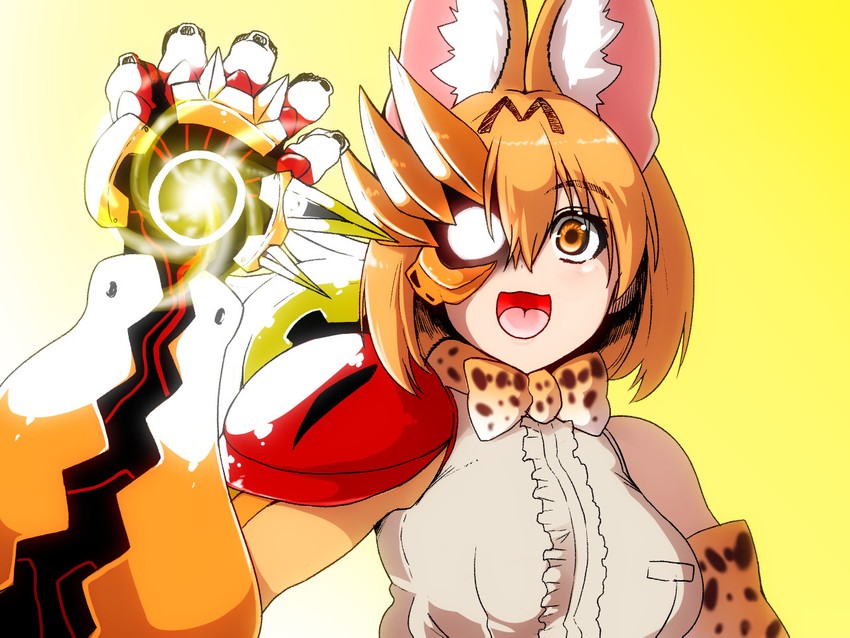 serval (kemono friends and 1 more) drawn by isna_(footprintsofisna)