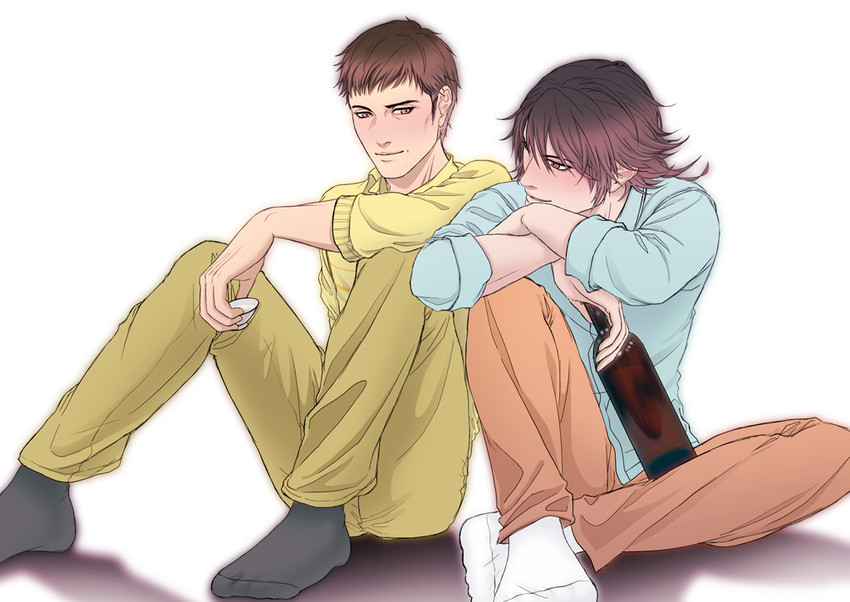 kaburagi t. kotetsu and kaburagi muramasa (tiger & bunny) drawn by megashio