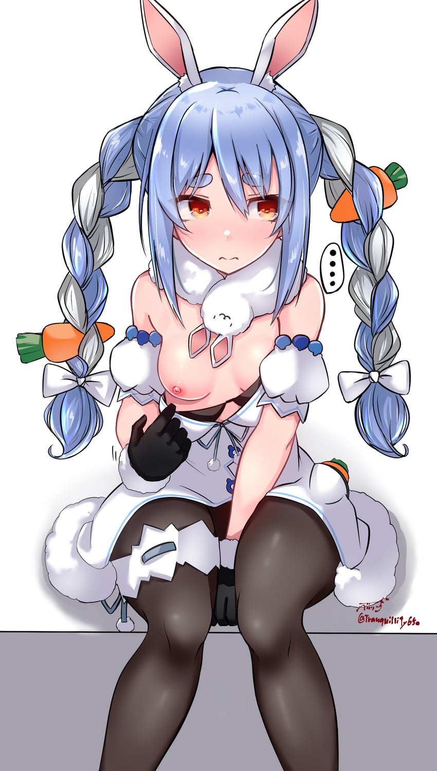 usada pekora and don-chan (hololive) drawn by baileys_(tranquillity650)