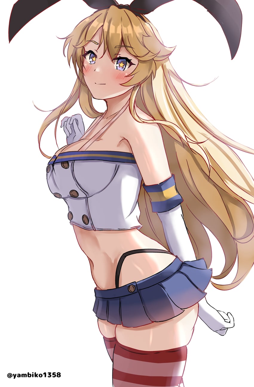shimakaze and iowa (kantai collection) drawn by mizuki_(uzuki_no_sato)
