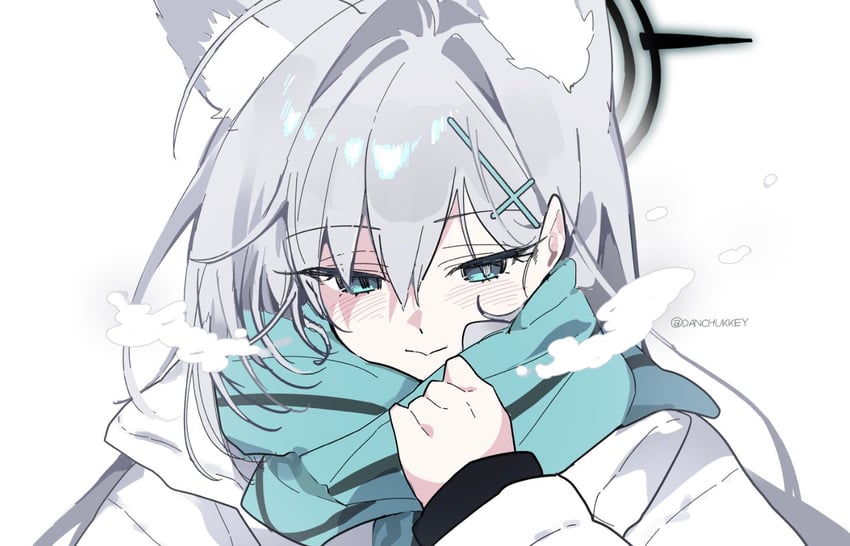 shiroko and shiroko terror (blue archive) drawn by dandandanholo