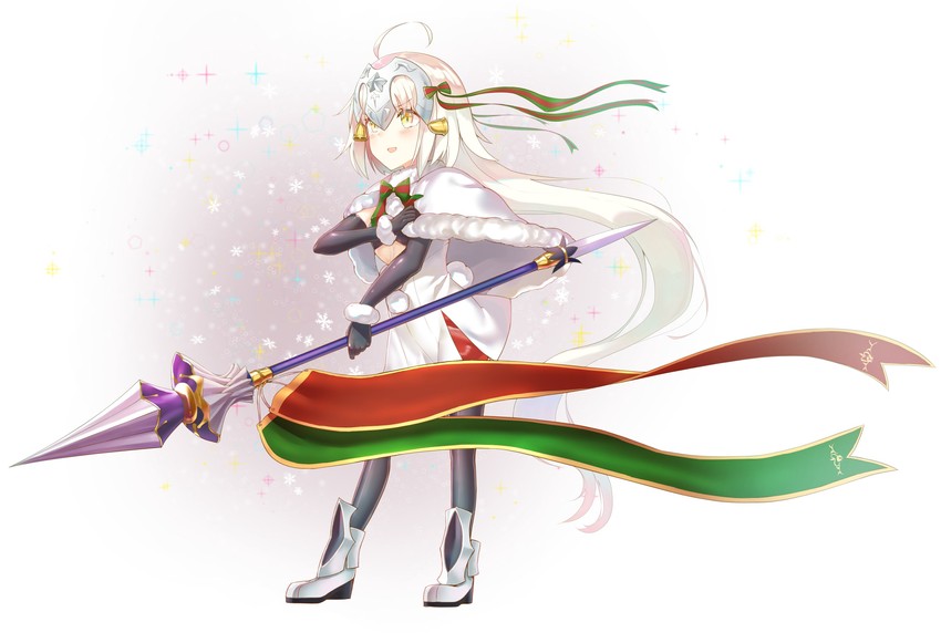 jeanne d'arc alter santa lily (fate and 1 more) drawn by kaerunoko