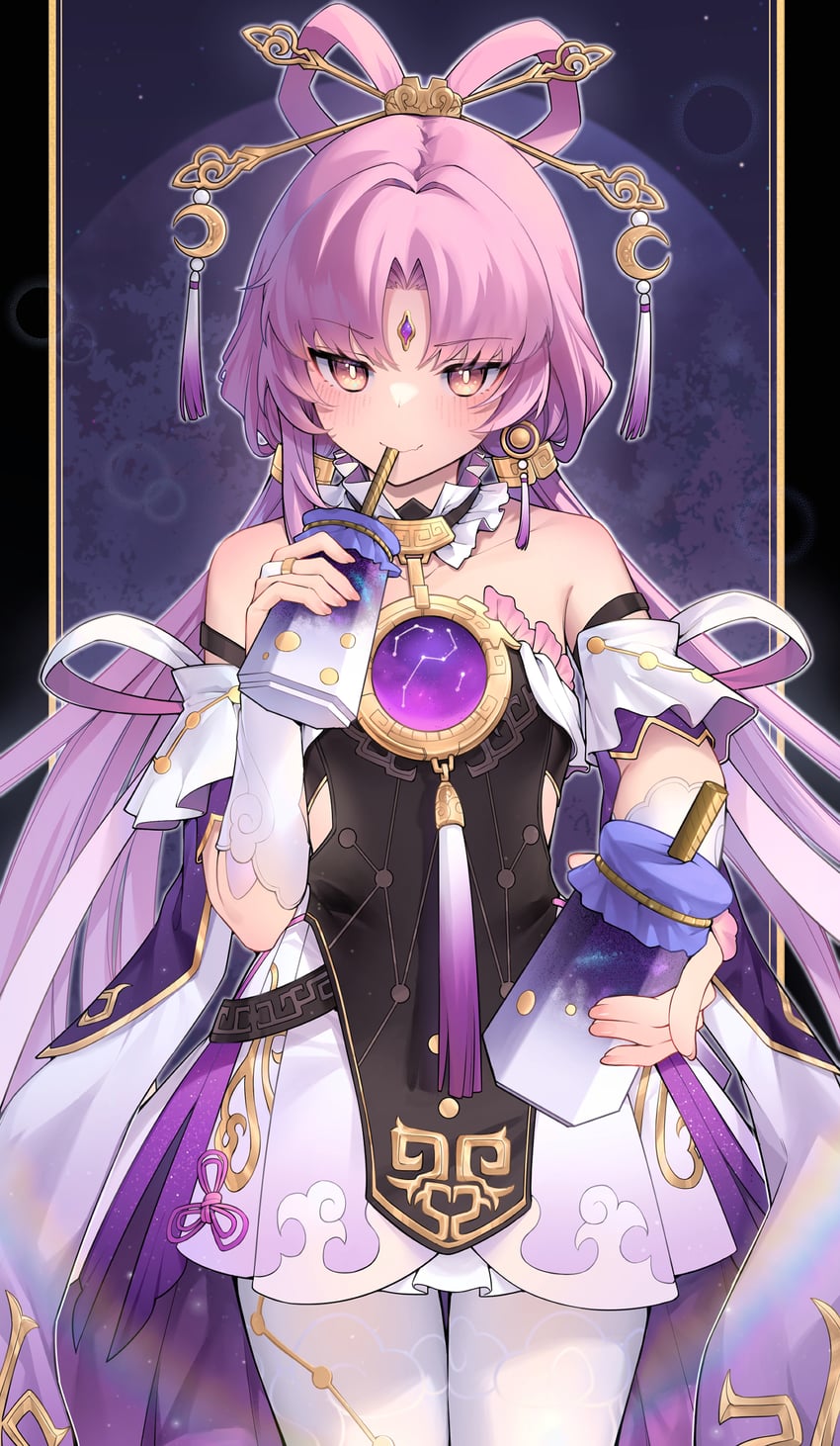 fu xuan (honkai and 1 more) drawn by qamil
