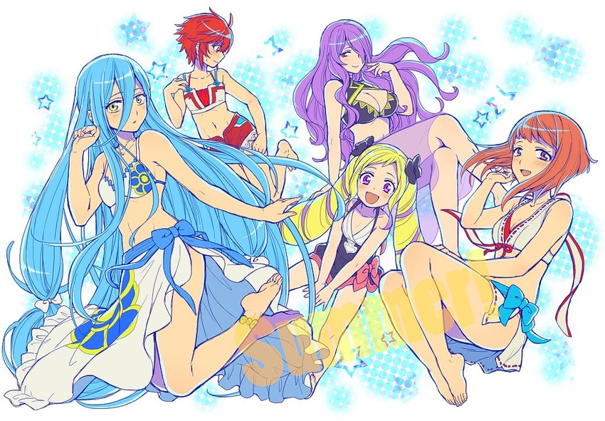 camilla, azura, elise, sakura, and hinoka (fire emblem and 2 more) drawn by hiyori_(rindou66)