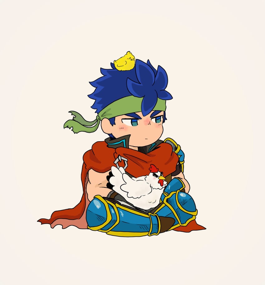 ike and cucco (fire emblem and 3 more) drawn by ya_tudoki15