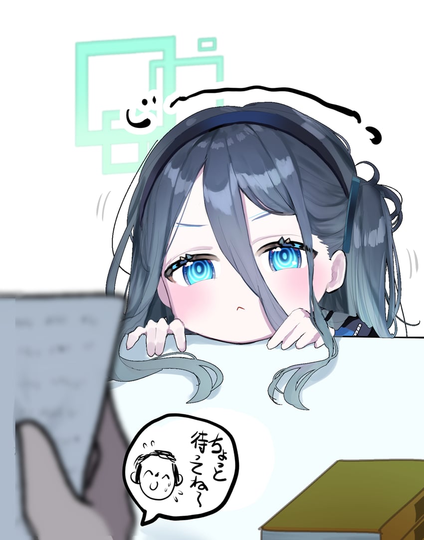 sensei, doodle sensei, and aris (blue archive) drawn by amanatsu_uni