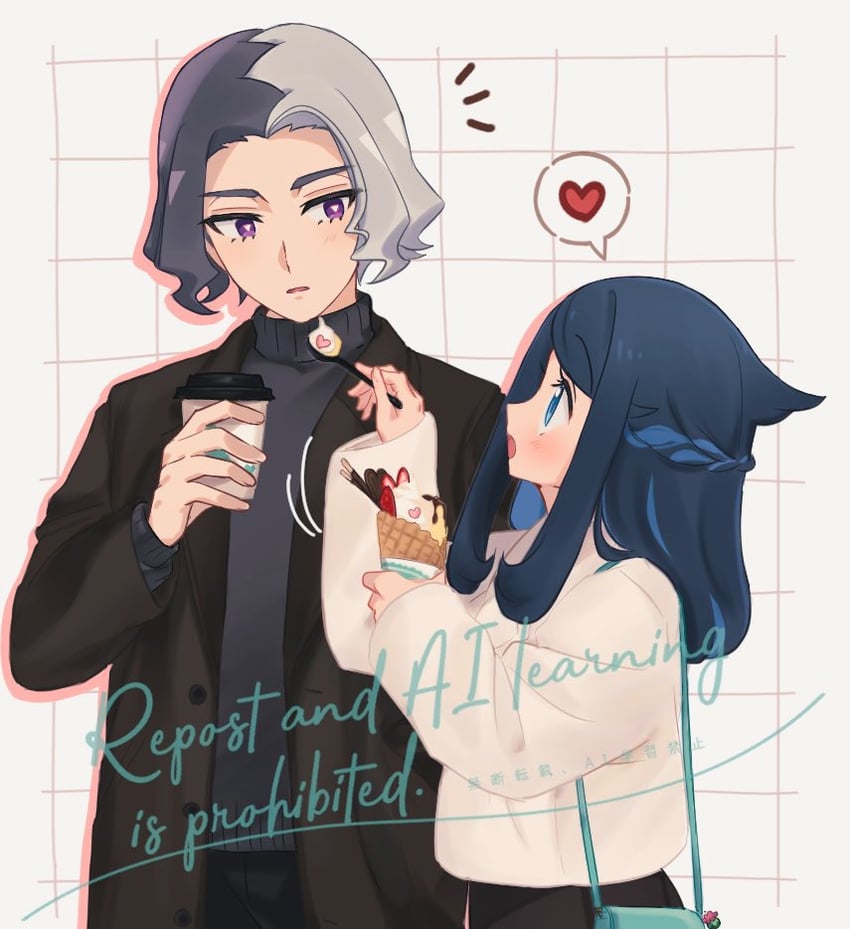liko and amethio (pokemon and 1 more) drawn by nm222
